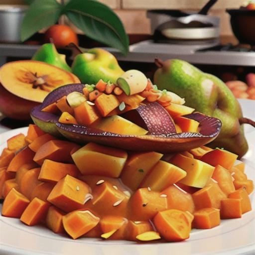 Mashed Sweet Potatoes and Pears