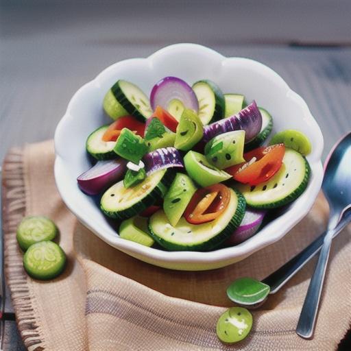 Pickled Herring and Cucumber Salad