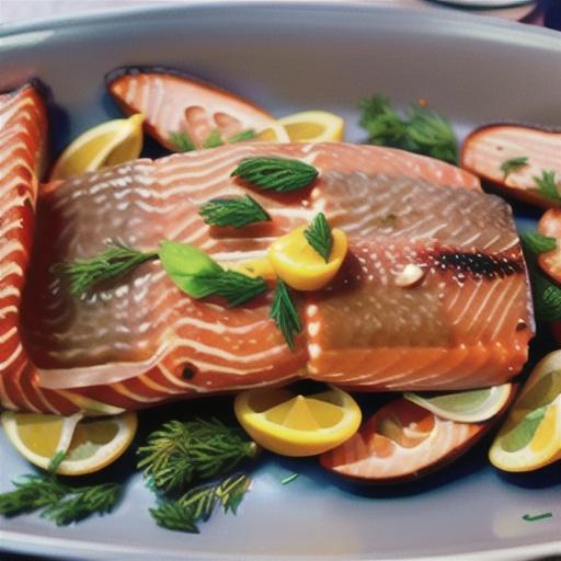 Whole Poached Salmon