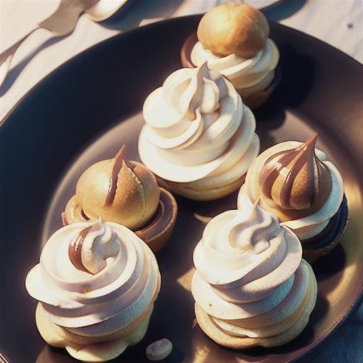 Cream Puffs with Coffee Whipped Cream