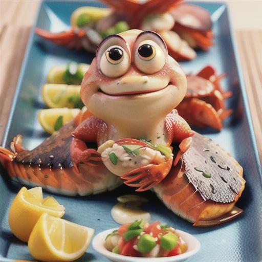 Salmon Stuffed with Crab and Lobster