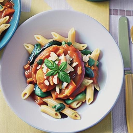 Diabetes-friendly penne boscaiola