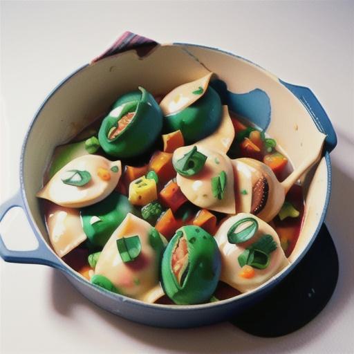 Quick one-pot chicken ravioli bake