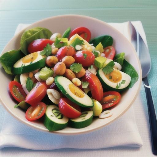 Warm Mediterranean salad