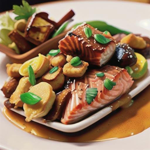 Baked Bourbon and Brown Sugar Salmon Nuggets