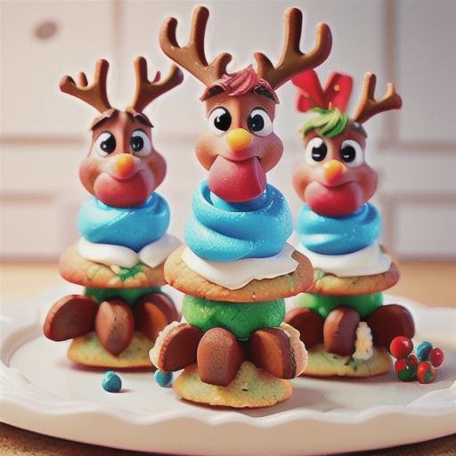 Easy Reindeer Cookie Bars