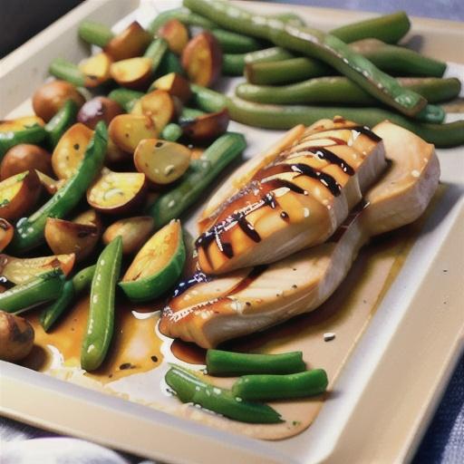 Sheet Pan Honey-Garlic Chicken Dinner