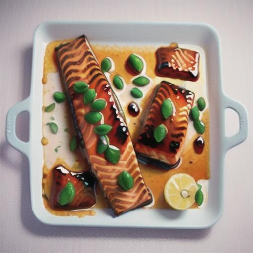 Sticky honey miso-glazed salmon recipe