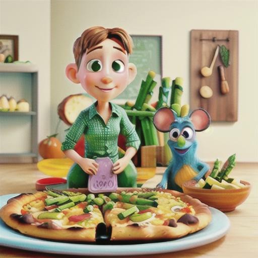 Shaved Asparagus and Potato Pizza