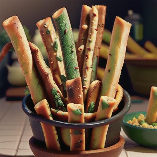 Bumpy Herbed Breadsticks