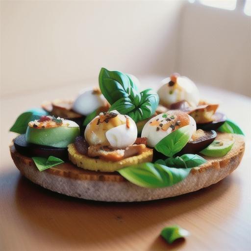 Pumpernickel with avocado, bocconcini & basil