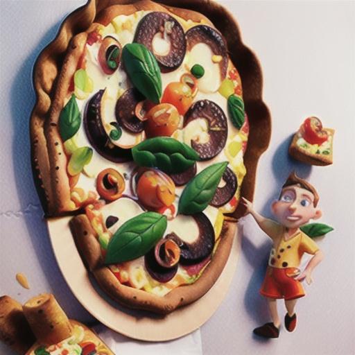 Vegetarian pan pizza