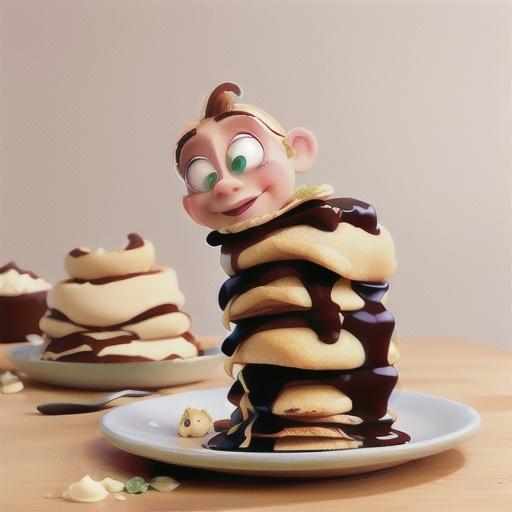 Ricotta & chocolate hazelnut crepe stack