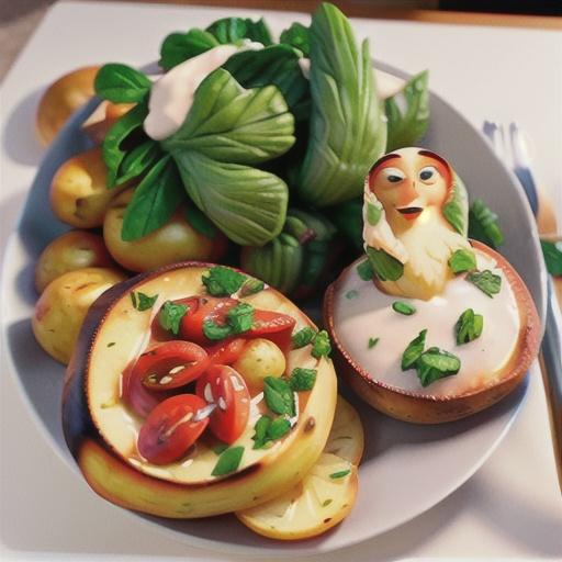 Chicken with potato bake