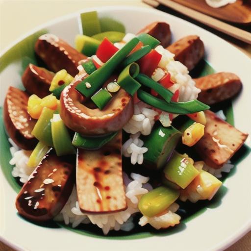 Hawaiian-Style Sausage and Rice
