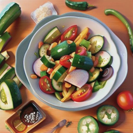 Tomato, Cucumber, and Purslane Salad