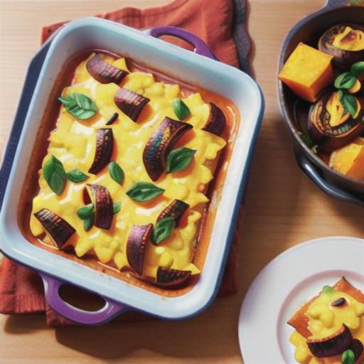 Slow-cooked sweet potato bake