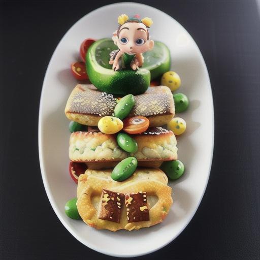 Salmon and edamame cakes with cucumber salad