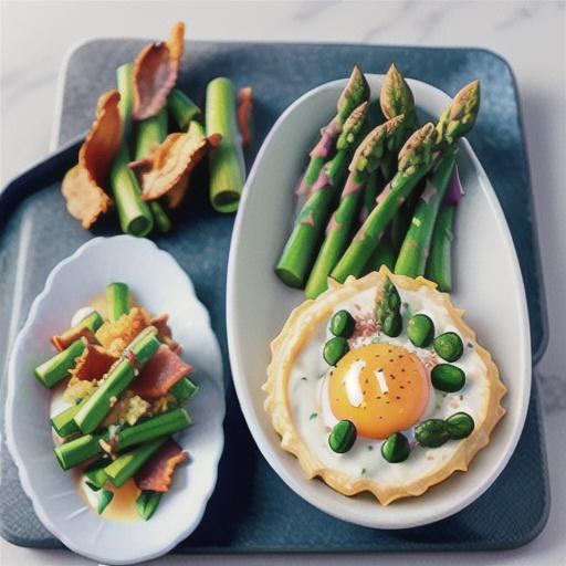 Easy asparagus dippers with bacon crumb