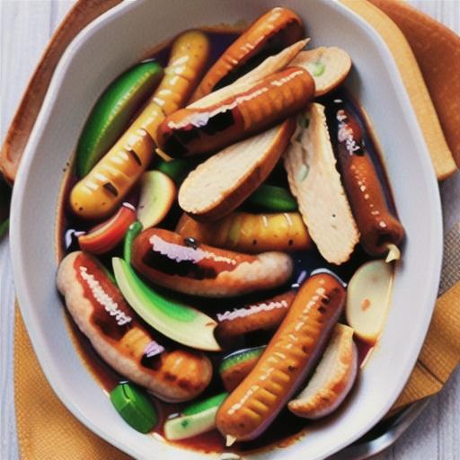 French onion curried sausages recipe