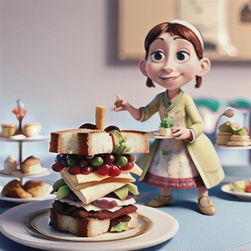 Turkey, brie and cranberry sandwiches