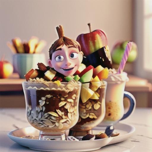 Apple and hazelnut bircher muesli