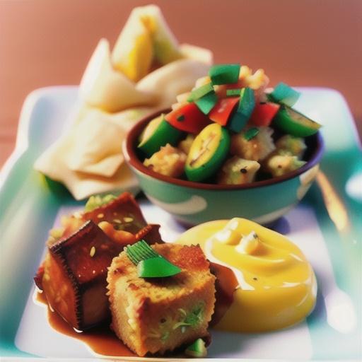 Crumbed veal with Indian spices