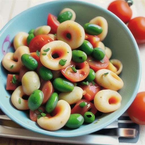 Gnocchi with broad beans and tomato (low-fat)