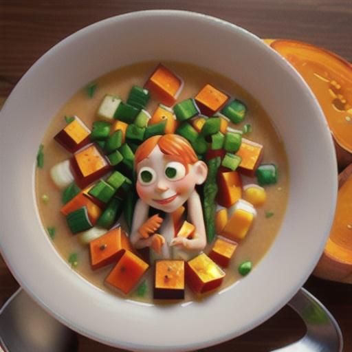Not-Too-Sweet Sweet Potato Soup