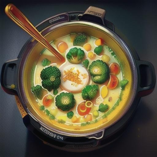 Immune-Boosting Broccoli and Turmeric Soup for the Instant Pot