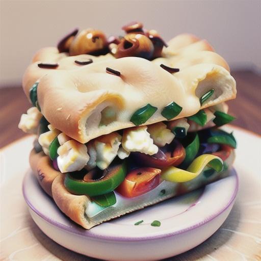 Mushroom and feta focaccia