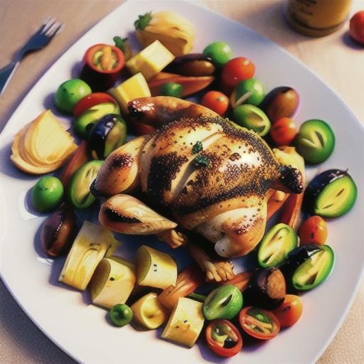 Portuguese-style roast chicken pieces