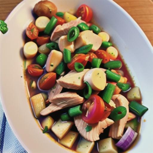 Chicken Stew with Onions, Tomatoes, and Dijon