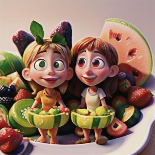 Melon and berry salad