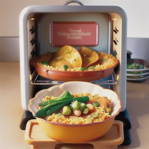 Oven-baked sweet potato and tuna risotto