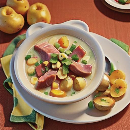 Slow Cooked Ham and Potato Chowder