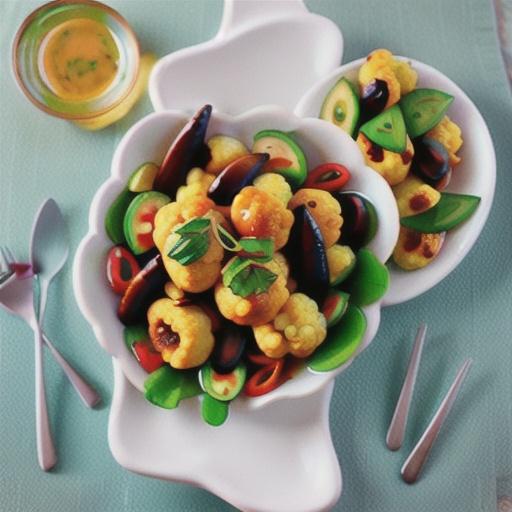 Vegetarian kung pao cauliflower