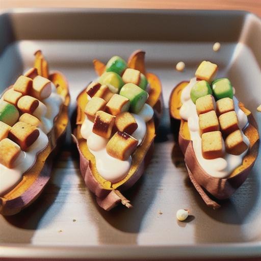 Twice-Baked Sweet Potatoes with Browned Butter and Toasted Marshmallows