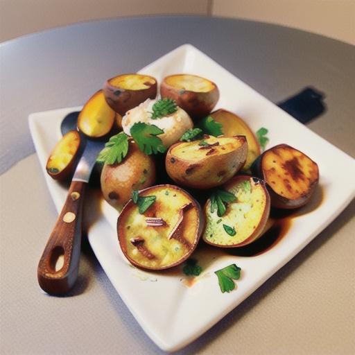 Roasted Red Potatoes with Truffle Oil and Parmesan