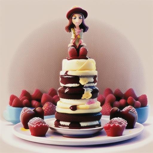 Raspberry sour cream tea cake