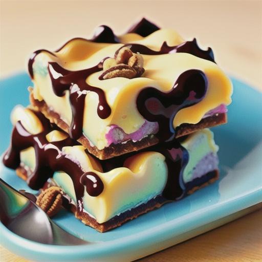 Chocolate and Caramel Oatmeal Bars