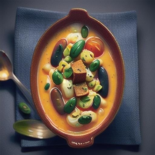 Creamy borlotti bean and pasta soup recipe