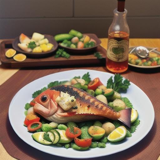 Grilled Stuffed Red Snapper