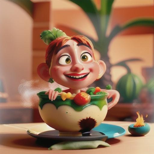 Fire Roasted Gazpacho with Tropical Twist