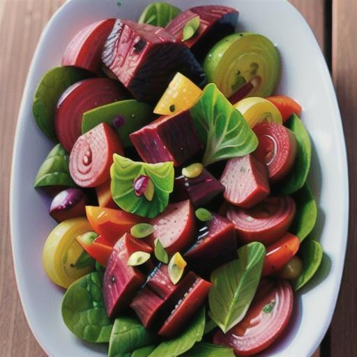 Beef and beet salad