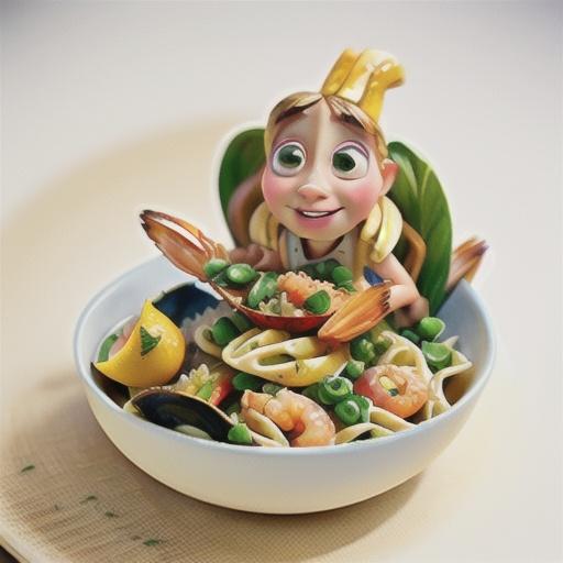 Risoni with lemon pepper prawns