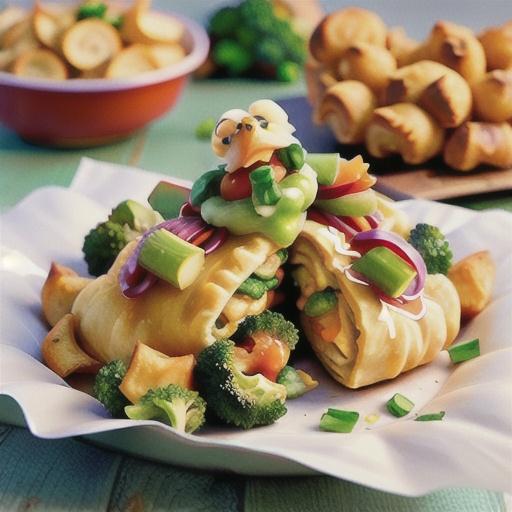 Chicken and Broccoli Braid