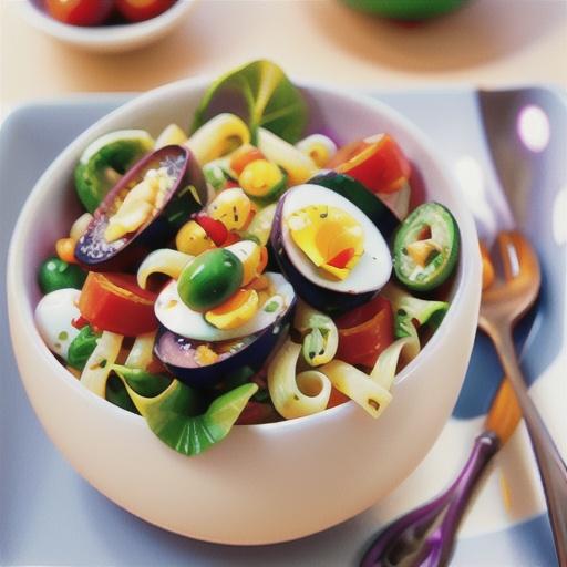 Tuna, olive and pasta salad