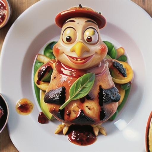 Barbecued chicken with chilli jam