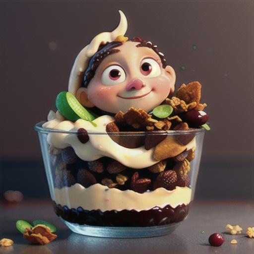 Double choc chip granola with cranberries recipe